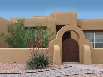 Stucco Fence